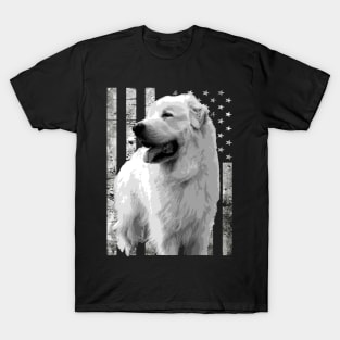 American Flag Great Pyrenees Love, Stylish Tee for Dog Devotees T-Shirt